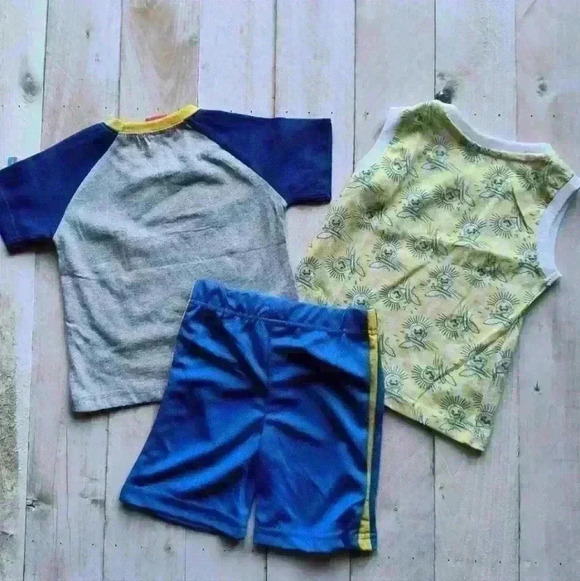 Baby Shark Family 3pc Boys Toddler Pajama Shorts Set Outfit Size 12M NWT - Picture 4 of 6